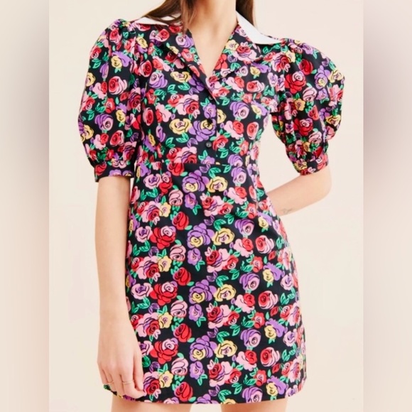 NWT! Glamorous Mini Floral Multi Color Dress, Size 4 - Picture 1 of 8